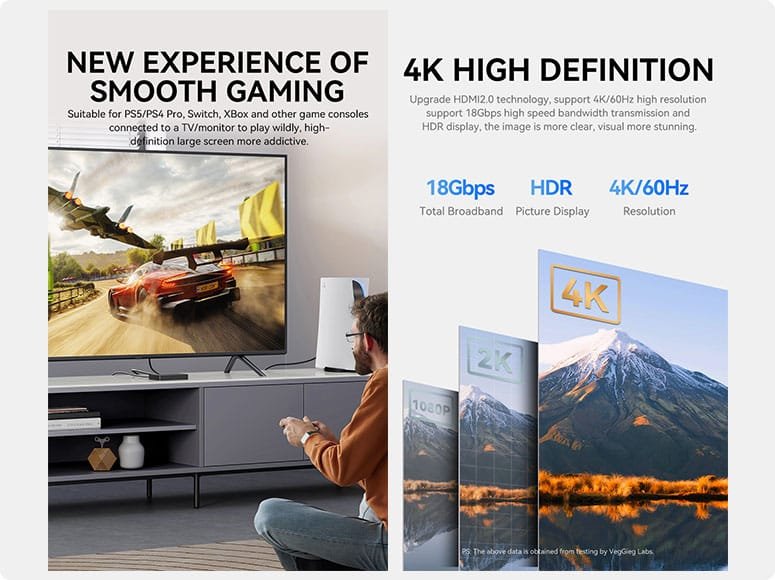 كابل Hdmi 4k 2026 - الصورة 3